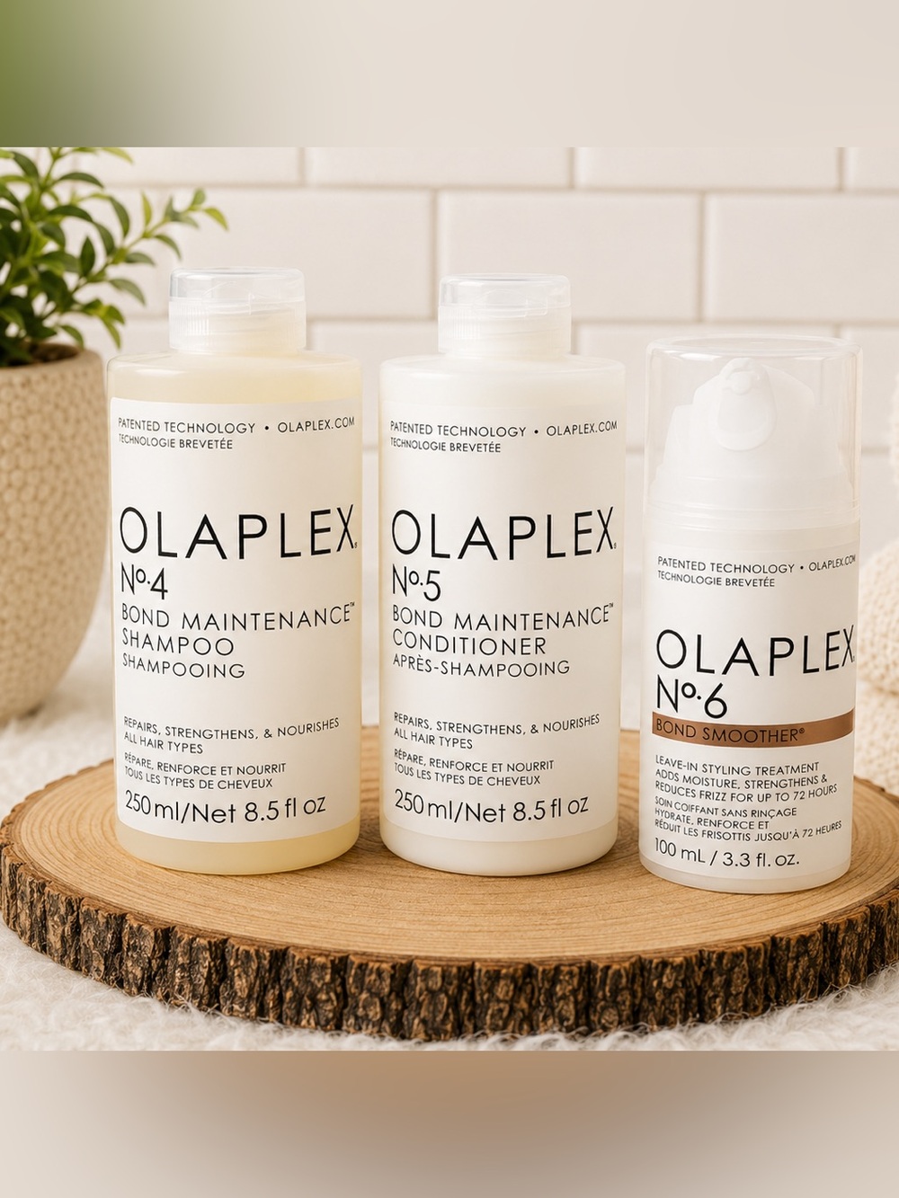 NEW! OLAPLEX No.4 No.5 No.6 Hair Repair Bundle Shampoo Conditioner Smoother
